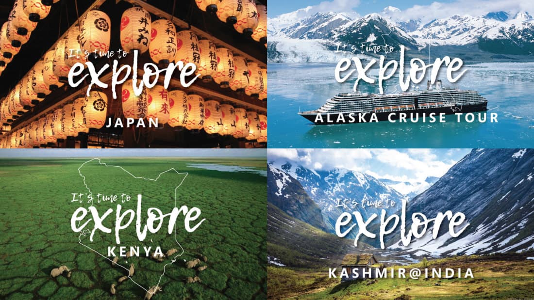 Explore campaign series: Japan, Alaska, Kenya, Kashmir