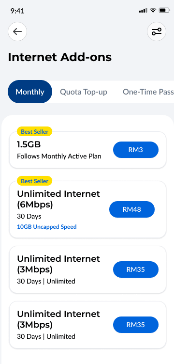 Internet add-ons