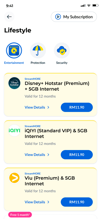 Lifestyle entertainment bundles